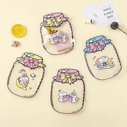 Baking Tools 10Pcs Cute Bottles Shape Zipper Bags Candy Cookie Packaging Food Gift Wrapping Supplies Birthday Party Decor