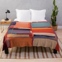 Blankets Abstract Impressionism Throw Blanket Soft Plush Plaid Hair