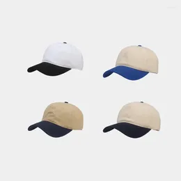 Ball Caps LDSLYJR Spring Cotton Solid Baseball Cap Adjustable Outdoor Snapback Hats For Men And Women 139