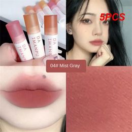 5PCS Lip Glaze Not Easy To Fade Multicolor Cosmetics Moisturising Gradient Parity Security Beauty And Health Students Mud 240321