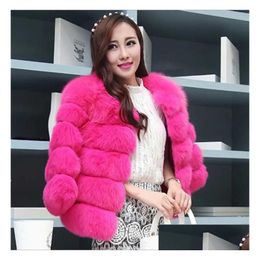 Womens Fur Faux New Style Real Coat 100% Natural Jacket Female Winter Warm Leather High Quality Vest Hkd231116 Drop Delivery Apparel C Dhkor
