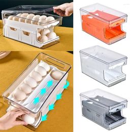 Storage Bottles Fresh-keep Double Layer Type Slide Box Home Kitchen Rolling Refrigerator Container Organiser Tray Eggs