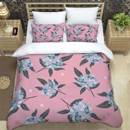 Bedding Sets Fresh Printed Digital Polyester Set Three Piece Soft High-end Atmospheric Comfortable And Couple