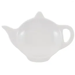 Tea Trays Ceramic Bag Saucer House Teabag Professional Tray Household Delicate Desktop Holder Multi-function Stand