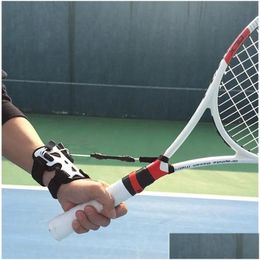Other Sporting Goods Tennis Wrist Fixing Trainer Training Tool Professional Practise Serve Balls Exercise Hine Selfstudy Drop Delivery Dhvbf