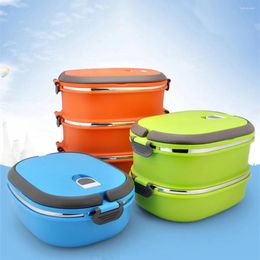 Dinnerware Stainless Steel Lunch Box Gift Idea For Outdoor Picnics Suitable All Occasions Eco-friendly