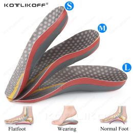 Insoles KOTLIKOFF Premium Orthotic Insoles Arch Support Cubitus Varus Heel Spur Pain Comfortable Orthopedic Shoes Sole Pad Insert