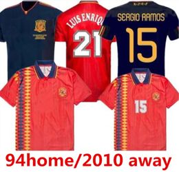 2010 Finale Spanien Retro-Fußballtrikot RAUL XAVI Hierro LUIS ENSRIQUE XAVI ALONSO 1998 1994 Weltmeisterschaft Caminero Iniesta PIQUE DAVAD David Villa