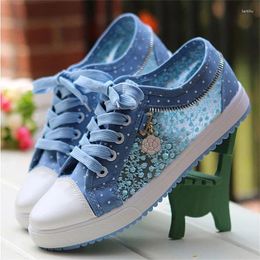 Casual Shoes Women's Mesh Canvas Summer Breathable Walking Ladies 2121 Fashion Hollow Low Top Vulcanized Footwear Zapatos Mujer