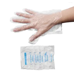 Disposable Gloves 500Pcs/Set Disposible Household Cleaning Plastic PE Cooking Transparent Disposal Glove