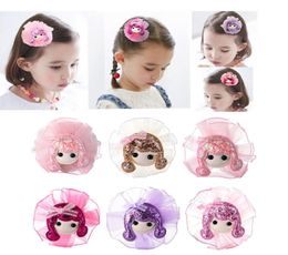 New Arrial Kids Children Hair Clips For Girls Hair Accessories Hair Barrette Cute Doll Head Horquillas De Pelo Infantiles6687396