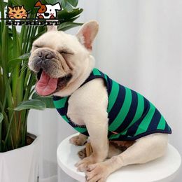 Dog Apparel Suprepet Striped Cotton Coat Breathable Pets Clothing Comfortable For Puppy Cute Dogs Cats All Season Pet Accessories Supplier