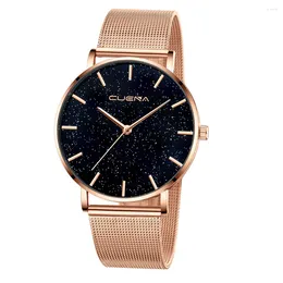 Wristwatches Luxury Diamond Rose Gold Watches Women Starry Sky Watch Magnetic Mesh Ladies Quartz Wristwatch Relogio Feminino Montre Femme