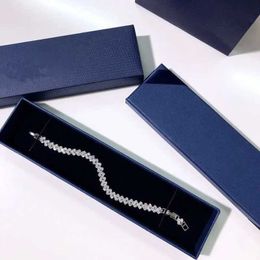 Chain Fashionable Jewellery Roman Crystal Bracelet Swarovski Gifts Cute Womens Bracelets for Women and Women Q240401