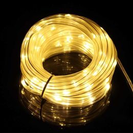 LED Strings 10M100LED Light String Festival Lamp Garland PVC hose Waterproof Remote Control Outdoor Indoor Four-color Decorative YQ240401