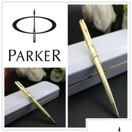 Ballpoint Pens Wholesale Stationery Office Supplies Material Escolar Pen School Parker Sonnet Sier Colour Gold Clip Drop Delivery Busin Dh9I8