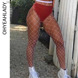 Sexy Socks Ohyeahlady Collant Femme Fishnet Tights Stocking Hot Sale Mesh Fishnet Nylon Women Plus Size Super Elastic Magical Stocking Y240401