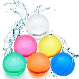 Milky Way Playground Doll Reusable Water Balloons Silicone Fill Self-Sealing Soft Ball Quick Bombs Outdoor Splash Magnetic Wtaqu