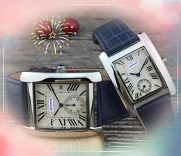 Couples Roman Dial Watches Auto Day Date high quality relojes Japanese movement Quartz Super Luminous Women Men tank must two half pins designer lady clock Watch