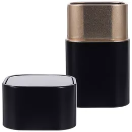 Storage Bottles 2 Pcs Tea Candy Canister Jars Airtight Container Coffee Bean Tinplate Holder With Lid Sugar Bowl