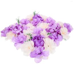 Decorative Flowers 3d Wall Panels Flower Rose Wedding Floral Silk Cloth Artificial