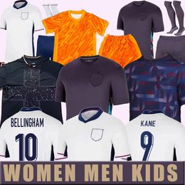 2024 2025 S-4XL Englands BELLINGHAM Soccer Jerseys 24 25 home away National Football Shirts WHITE BRIGHT KANE STERLING RASHFORD SANCHO GREALISH Men Kids Kit