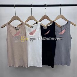 Quick Drying Sport Top Women Letters Jacquard Vest U Neck Tanks Top Designer Gym Fitness Wear