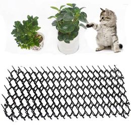 Cat Carriers 12PCS 200x155m Black Plastic Dog Repellent Mat For Drive Away Animals Protect Flowers Plants Garden Fence Supplies