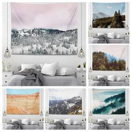 Tapestries Custom Wall Decoration Tapestry Aesthetic Room Decor Chinese Style Accessories Hanging Large Fabric Home Autumn Qq