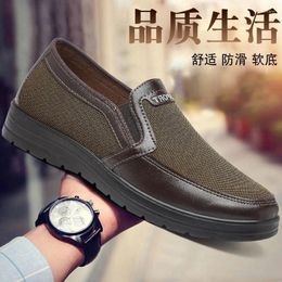 Casual Shoes Canvas 2024 Spring Autumn Men Classic Loafers Breathable Walking Flat Sneakers Plus Size