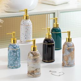 Liquid Soap Dispenser 1pc Nordic Ceramic Sanitizer Bottles Bathroom Accessories Pump Wristband Hand