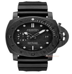 Men's Sports Watch Designer Luxury Watch Panerrais Fiber Automatic Mechanical Watch Navy Diving Series Hot Selling Goods Cd9q