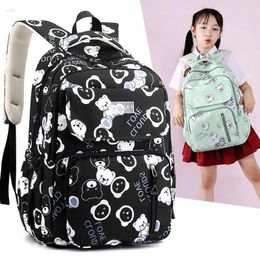 큰 어린이 소녀 Mochila Backpack 방수 방수 어린이 Schoolbag 정형 외과 기본 가방 UTHJQ