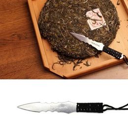 Novo 2024 1 PCS Puerh Tea Knife agulha Puer Cone Stainless Steel Metal Insert Tea Conjunto espessante da faca puer1.Faca de chá para puerh