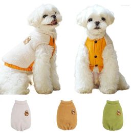 Dog Apparel Soft Fleece Jacket Winter Warm Clothes Thicken Coat For Small Medium Dogs Puppy Jumpsuit Yorkie Chihuahua Costume