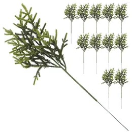 Decorative Flowers Fake Plants Large Pine Pick Needles Stems Picks Artificial Branches Twigs Chrismas Wreath