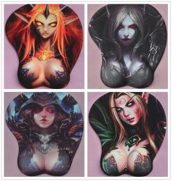 Display 2020 New Version Japanese Anime 3d Mouse Pad Wristbands Cartoon Creative Wow Mouse Pad Chest Mouse Pad Free Shipping