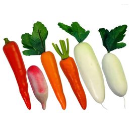 Decorative Flowers Simulated Radish Carrot Toy For Crafts Display Props Showcase Carrots Decor