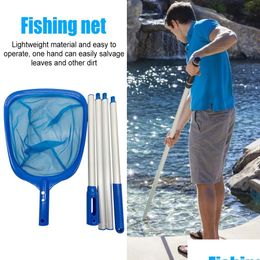 Pool Accessories Swimming Swee Net Telescopic Cleaning Detachable Lightweight Mtifunctional Fishing Tool Drop Delivery Sports Outdoors Otyju