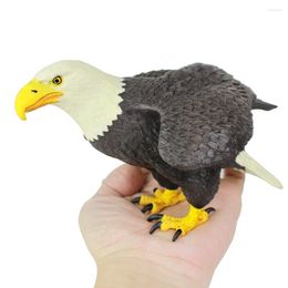 Decorative Figurines Eagle White Head Sea Plastic Solid Static Children's Toy Presents