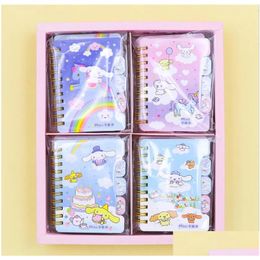 Notepads Wholesale Cute 3 Colours Kawaii Purple Melody Style Notepad Student Daily Memos Learning Mini For Kids Festival Gift School Dr Dh8Yy