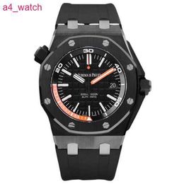 Grestest AP Wrist Watch Royal Oak Series Automatic Machinery 15707 Black Ceramic Date Display Timer with a Diameter of 42mm Single Watch