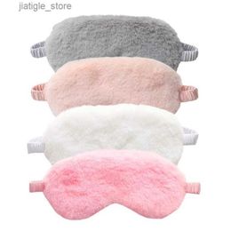 Sleep Masks Sleeping Mask Sleeping Blindfold Soft Plush Eye Masks Cute Love Cloud Eye Cover Plush Mask Eyepatch Nap Health Eye Cover Y240401