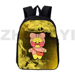 Bags 3D Cartoon Printing Lalafanfan Duck Backpack for Teenager Girls 12/16 Inch Funny Anime Primary School Bag Vintage Laptop Mochila