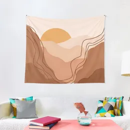 Tapestries Abstract Sunset Painting 3.11 Tapestry Christmas Decoration Interior House Wall Hanging