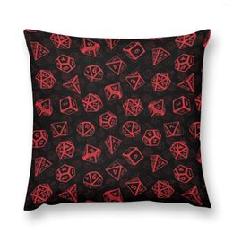 Pillow D20 Dice Set Pattern (Red) Throw Sofa S Covers Autumn Pillowcase Decorative Case