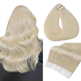 Extensions Full Shine Tape In 100% Remy Human Hair Invisible Straight Double Sided Blonde Comfortable Silky Natural Tape ins For Women