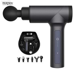 Massage Gun Full Body Massager Meresoy Professional Electric Handheld Deep Tissue Muscle Hand Knee Back Neck Percussion Vibration yq240401