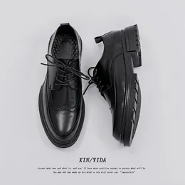 Dress Shoes Men Leather Fashion Derby Classic Casual Business Wedding Footwear Lace-up British Style Male Formal Shoe B215