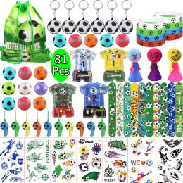 Chokers 81 Pack Soccer Ball Themed Toys Football Accessories Jewellery Bracelet Set for Kids Birthday Party Favours Baby Shower Giveaway